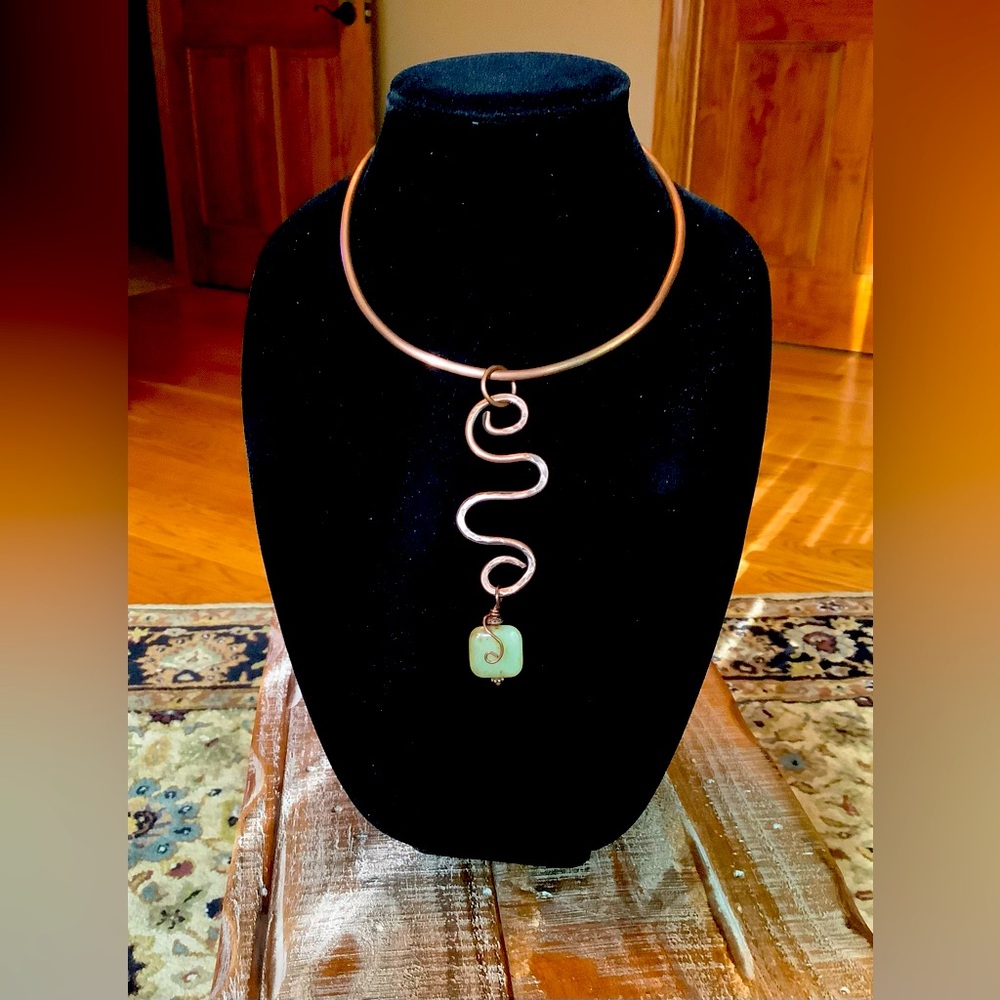 Copper Collar Necklace by Sandy Robinson Jewelry